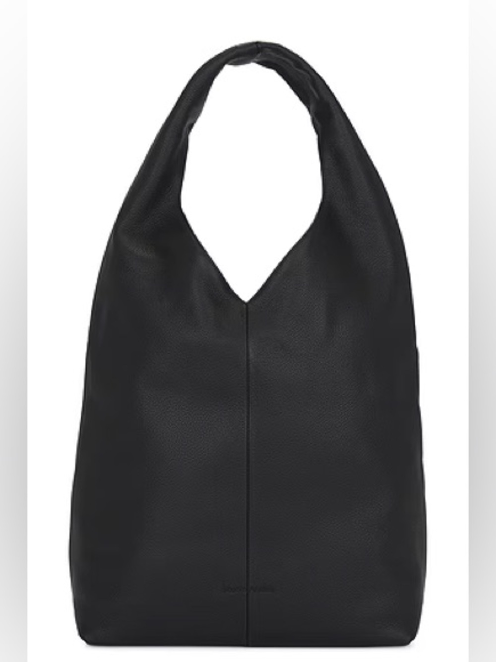 STUDIO AMELIA diamond tote bag in black leather